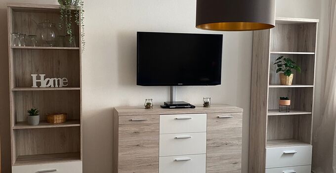 Wohnzimmer der Gästewohnung in der Oststr. 4 in Waldheim