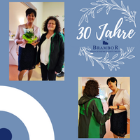 2 Personen bei Gratulation