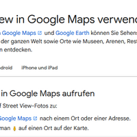 Text zu Street View in Google Maps